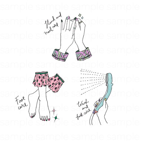 ネイルマガジン「NAIL VENUS」挿絵
