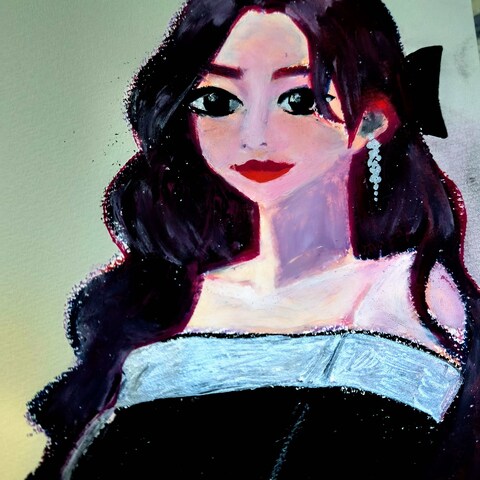 aespaのカリナ描きました!