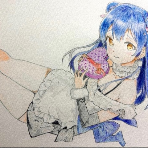 アナログイラストの制作