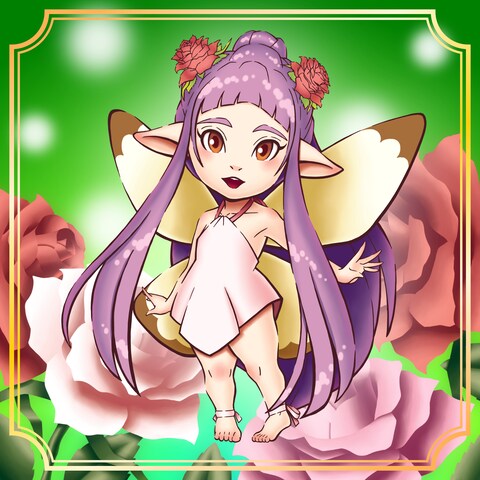 キュートなバラの妖精