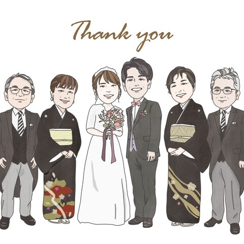 結婚式（両親贈呈品）　デフォルメ
