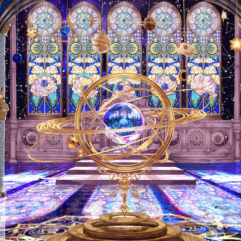 Vtuber星影ラピス様OP、占い配信画面用イラスト（背景）