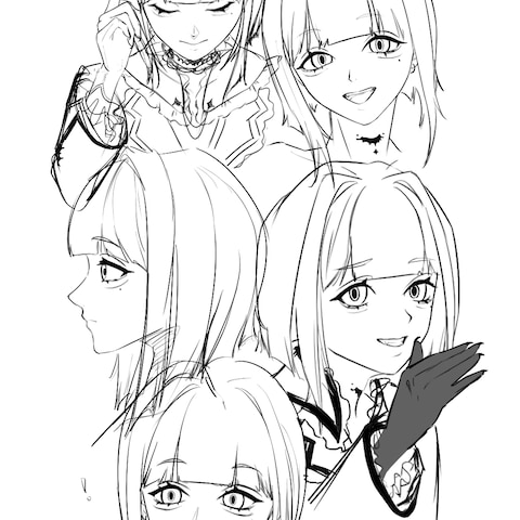 趣味絵 表情差分