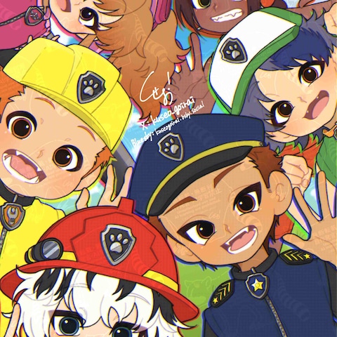 PAWPATROL 擬人化イラスト