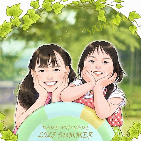 【やさしく綺麗な似顔絵】