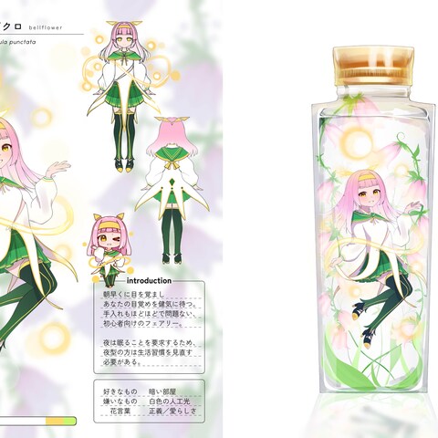 ハーバリウムの擬人化