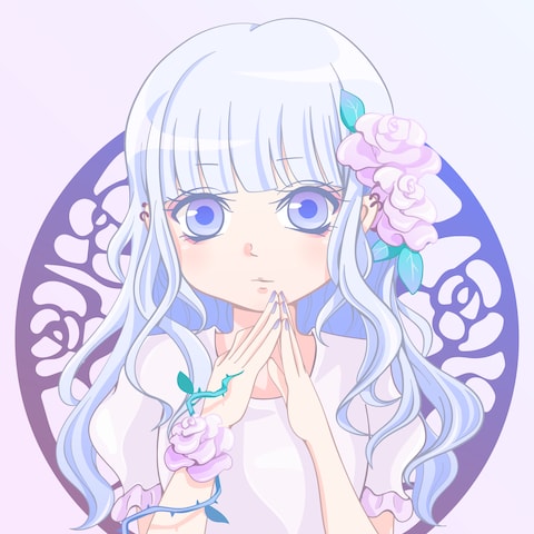 白ピンクの薔薇