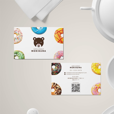 CAFE＆DONUT　MORIKUMAのショップカード