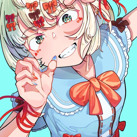 リボンまみれの女の子