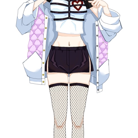 ハートとハーネスの女の子