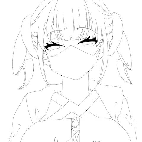 キャラクター線画