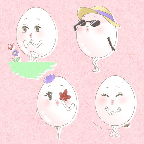 炭酸パックを扱うサロンのイメージキャラクター
