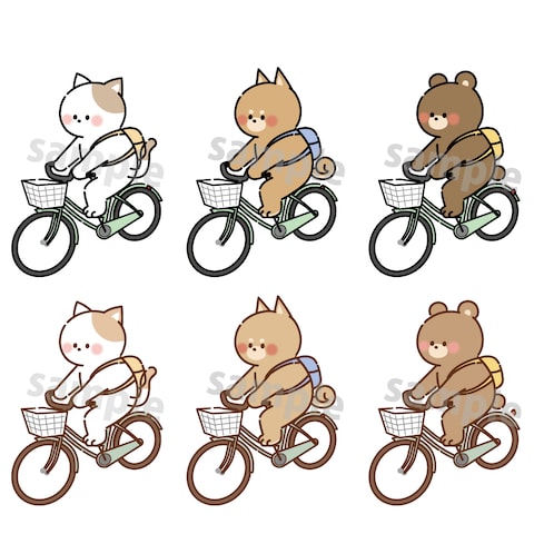 自転車屋さんのキャラクター作成