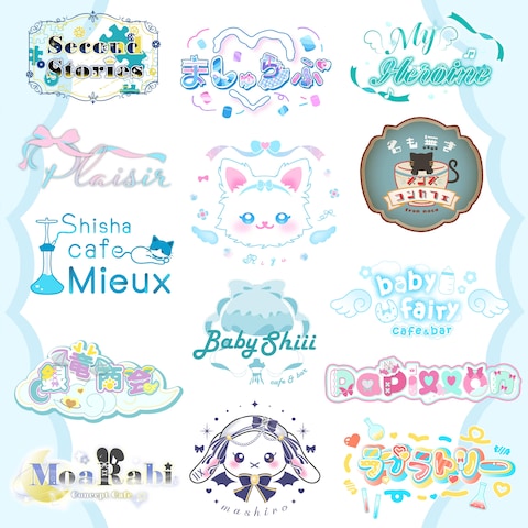 ロゴアイドル/コンカフェ/Vtuber(lightblue)