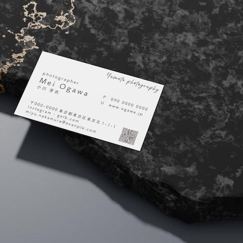 フォトグラファーの名刺作成
