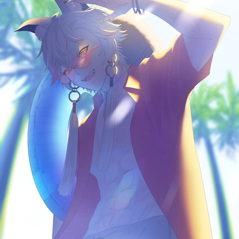 【個人制作】水着の男性イラスト