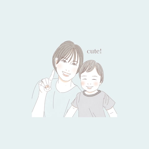 親子イラスト