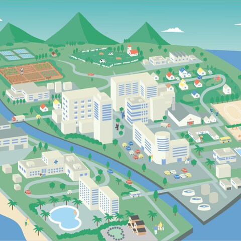 街並みのイラスト