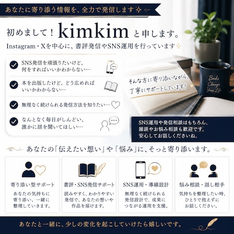 kimkimと申します！