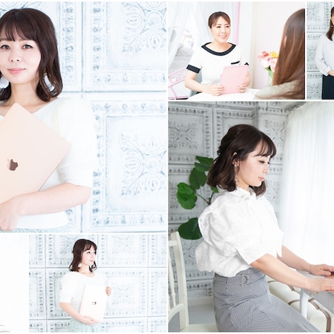 Webページ作成用のポートレート撮影