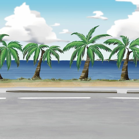海辺の背景