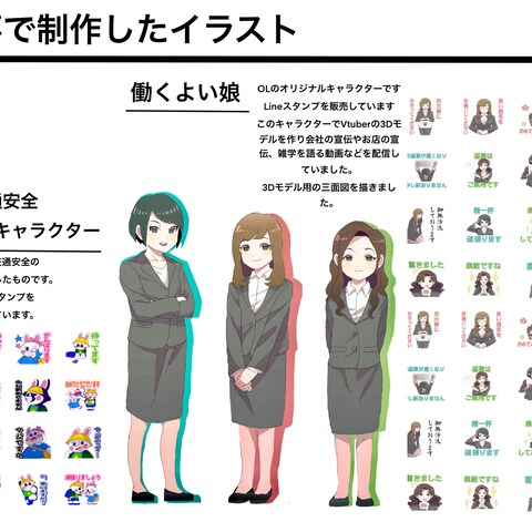 イラストアルバイト制作の絵