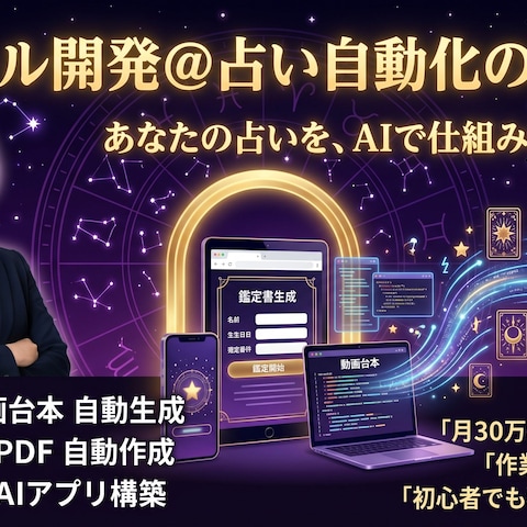 TikTok占い動画台本＆本格鑑定書自動化アプリ