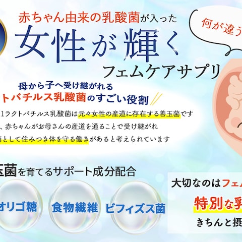 サプリメントLPに使用される画像を作成しました。