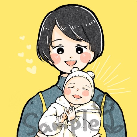 【ご依頼実例】優しくて可愛い印象の絵をお描きします！