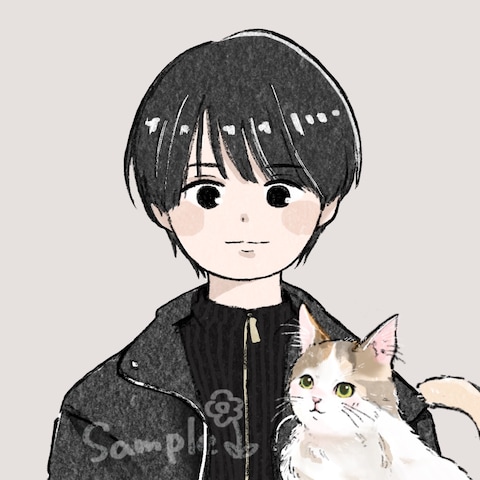 【ご依頼実例】優しくて可愛い印象の絵をお描きします！