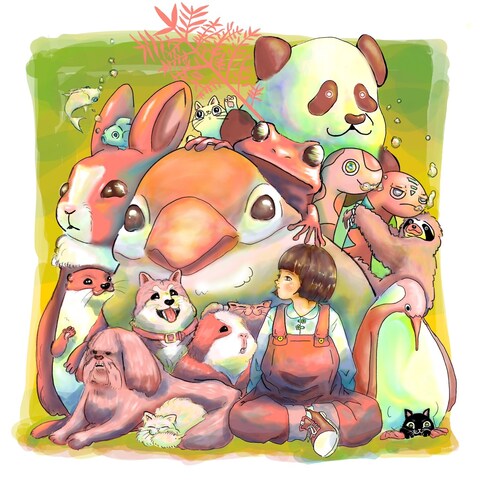 一枚絵（動物のイラスト）
