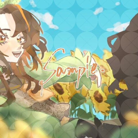 Vtuber茶亥ふたば様の歌ってみたMVイラスト