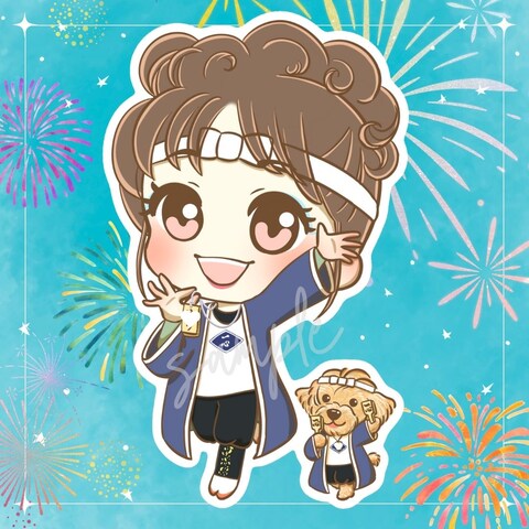 よさこいの衣装を着た女性