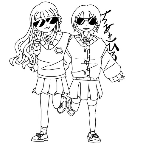シンプルで可愛いイラスト