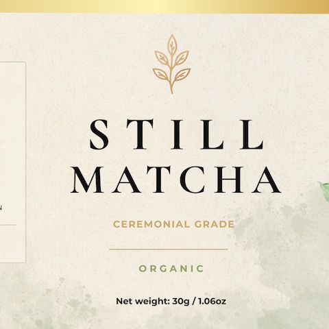 STILL MATCHA パッケージ・ロゴデザイン
