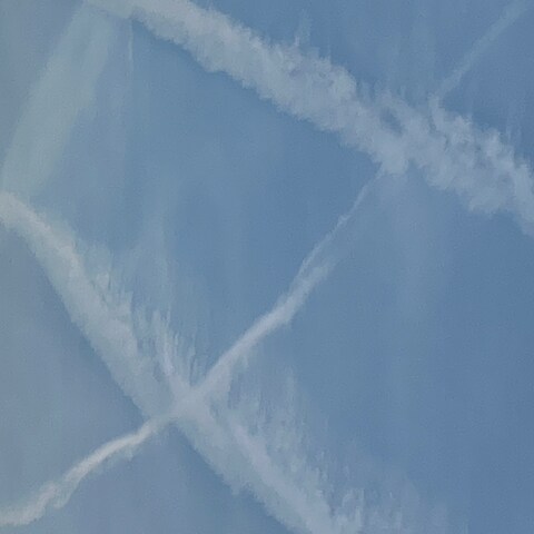 ＊飛行機雲が＊ワッフル♡