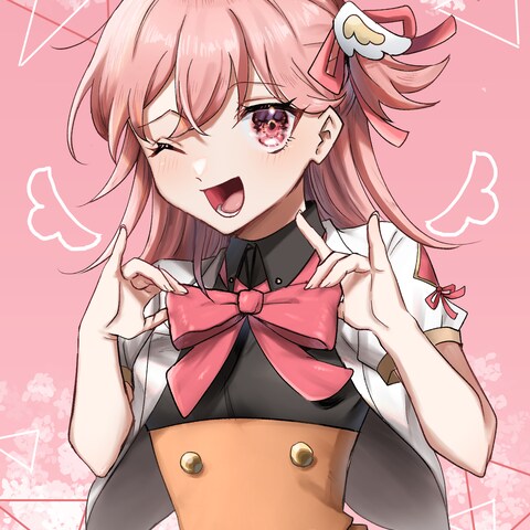 ピンク髪の女の子