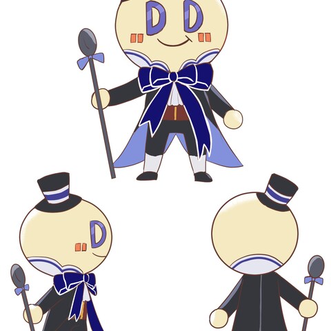 クレープモチーフのキャラクター