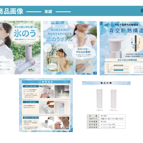 ＝実績＝Amazon用商品画像5枚作成〜氷のうボトル〜