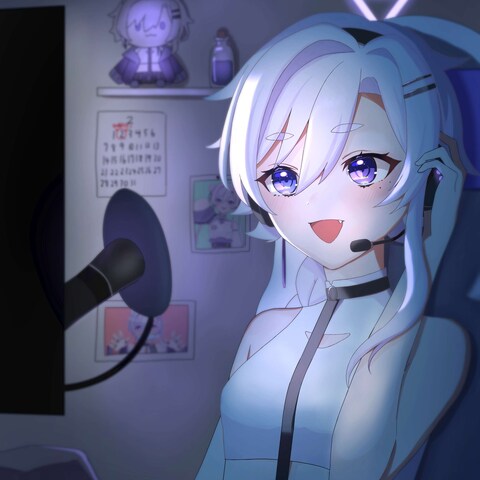 vチューバー【猫葉蒔音】イラスト