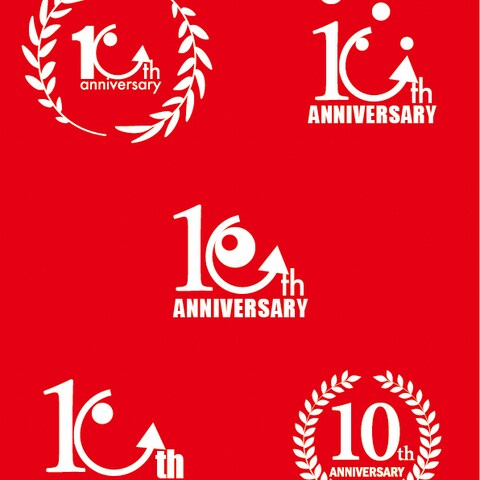 10th anniversary デザインロゴ