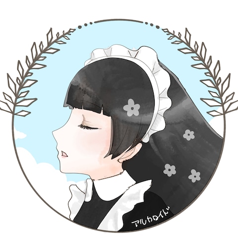 メイドさんの横顔