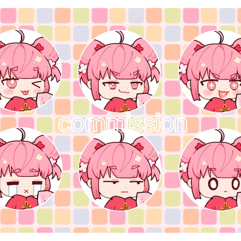 ミニキャラ表情差分