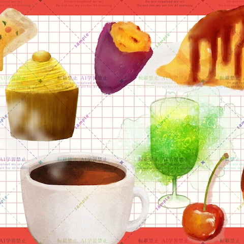 イラストまとめ_食べ物