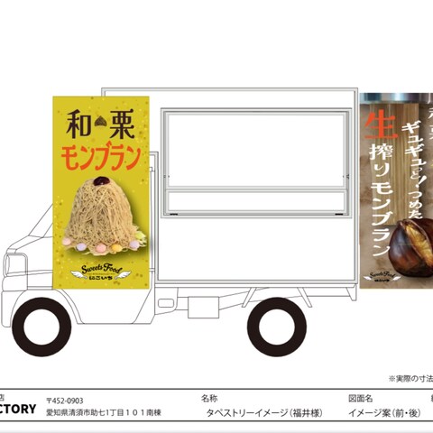 和栗推し！何屋かわかるタペストリー