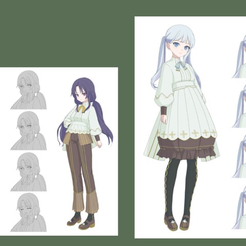 キャラクター立ち絵と表情差分