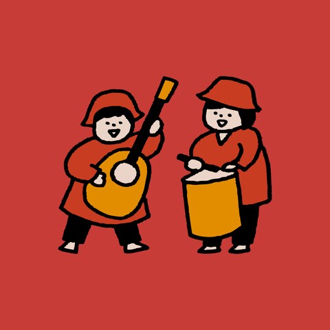 楽器を演奏する子ども