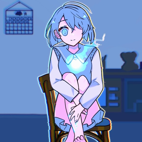 青い心
