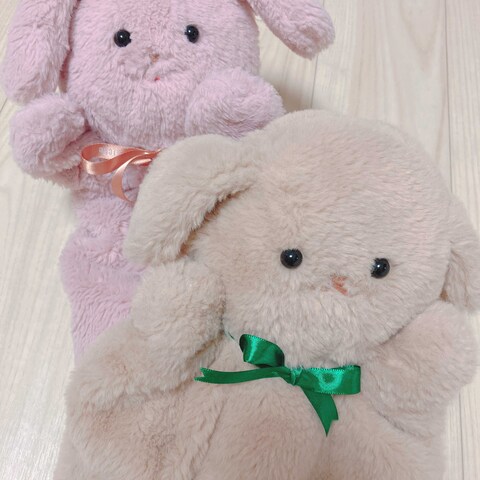 うさぎといぬのパペット