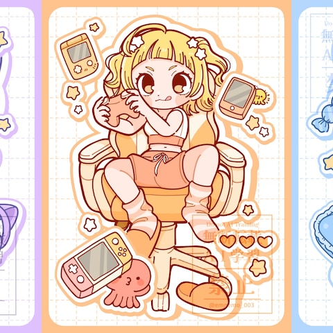 オリジナルイラスト3種